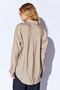 Toprak Modal Soft Textured Oversized Women's Shirt with Hidden Button Detail |   Mks168262-01 - 5