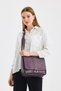 Genuine Leather, Cross Strap, Casual Bag, Women's Shoulder Bag, Purple 27*26*8 cm - 5