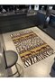 Animal Mixed Themed Frame Geometric Patterned Woven Base and Decorative Washable Carpet Miravip8548 - 2