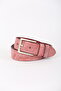 4 cm Light Pink Leather Belt