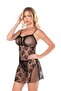 Black Short Tulle Nightgown - 2