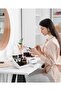 Rose Large Size XL 28 cm Makeup Cosmetic Perfume Cream Serum Organizer with Drawers Organizer White - 7