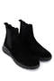 Men's Genuine Leather Black Suede Casual Boots - 2