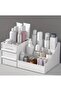 Rose Large Size XL 28 cm Makeup Cosmetic Perfume Cream Serum Organizer with Drawers Organizer White - 6
