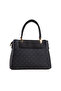 Women's Black Polka Dot Crisscross Straps Hand & Shoulder Bag 206 - 4