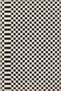 Black and White Checkered Geometric Woven Base Washable Carpet Miravip9052