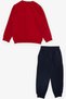 Girls & Boys Baby Boy Tracksuit Set Bicycle Happy Puppy Printed 9 Months-3 Years, Red - 4