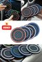 2Pcs Car Interior Coaster Mat Car Automobile Protective Coaster Accessory