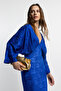 Blue Print Evening Dress - 2