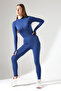 Long Leggings Jumpsuit Sports and Casual Black Plain Diver - 4