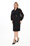 Double Breasted Neckline Chiffon Sleeve Button Detail Evening Dress 157 - 5