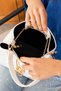 Multi-Compartment Zippered Women's Hand and Shoulder Bag - 6