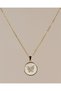 Pearlescent Zircon Stone Butterfly Steel Necklace
