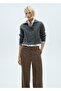 Slim Stripe Wideleg Pants - 7