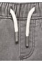 Lace-up Waist Jean Trousers - 5