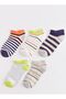Kids' booties socks, pack of 5.