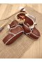 Unisex Organic Leather Baby Booties - Wool Inside, Natural Shoes Stal118 - 7