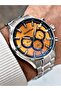 Functions Active Silver-Yellow Color Steel Band Steel Case Men Wrist Watch 958,300