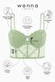 Fashion 2501 Rosali Soft Push up Padded Lace Bustier Bra Green - 5
