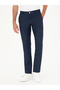 Navy Blue Slim Fit 100% Linen Trousers 50284952-Vr033 - 2