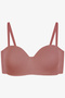 Women's Unpadded Cotton Ribbed Strapless Bra