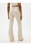 Flared Leg Trousers with Window Detailing - 4