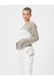 Openwork Crochet Bolero T-Shirt Long Sleeve Crew Neck