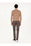 Brown Slim Fit Cotton Blend Canvas Pants 50292336-Vr029 - 4