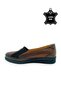 Women's Tan Genuine Leather Comfort Full Orthopedic Shoes - 8