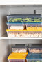 3-Piece Deep Microwave Compatible Food Storage Container - Transparent Lid Organizer Set 5300ml - 3