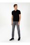 Black Slim Fit Polo Neck Knitwear T-Shirt 50303284-Vr046 - 4