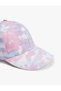 Cotton Tie-Dye Patterned Cap Hat - Embroidered Detail - 3