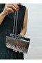 Beegi̇ Concept Women's Evening Dress Stone Platinum Chain Wedding Night Party Bag - 4
