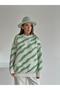 Ribbed Zebra Pattern Knitwear Sweater Mint - 5