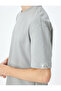 Short Sleeve Label Detailed Cotton Blended Crew Neck Oversize T-Shirt - 5