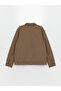 Brown Standard Fit Shirt Collar Men's Coat - 7