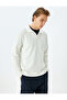 Long Sleeve Basic Polo Neck Sweatshirt