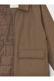 Brown Standard Fit Shirt Collar Men's Coat - 8