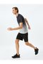 Short Sleeve Color Transitional Crew Neck Sports T-Shirt