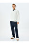 Long Sleeve Basic Polo Neck Sweatshirt - 2