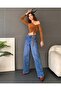 Women's One-Shoulder Open Gathered Detailed Long Sleeve Crop Blouse Cinnamon - 3