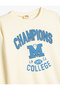 Printed Oversize Crew Neck Long Sleeve Sweatshirt - 3