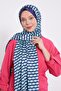 Navy Blue Ellipse Pattern Angel Shawl