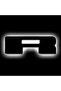 Universal Illuminated LED Letter Badge - Matte White Surface - R - White LED