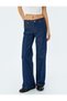 Wide Leg Indigo Women's Jean Pants 5Sal40144Md - 3