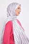 Cream Square Chain Pattern Angel Shawl - 2