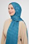 Water Green Geometric Pattern Jacquard Janjan Shawl