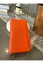 Orange Color Gold Plated Detailed Multi-Compartment Women's Wallet - 4