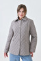 Women's Plus Size Quilted Seasonal Coat with Pockets and Lining - Mg2-001Kapi̇tonemont - 5