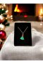 Christmas Themed Pine Tree Charm Boxed Design Necklace - 3
